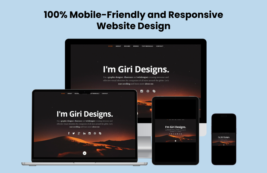 Free Portfolio PHP Website Template