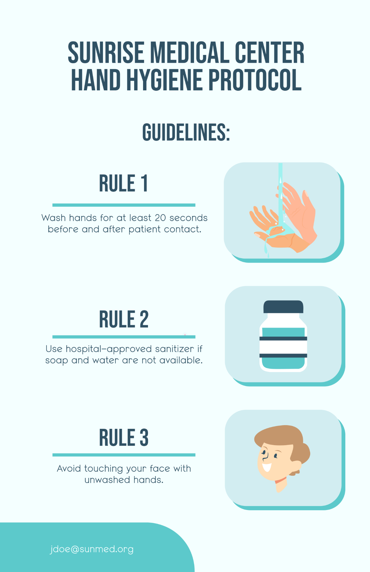 Free Medical Guidelines Poster Template to Edit Online