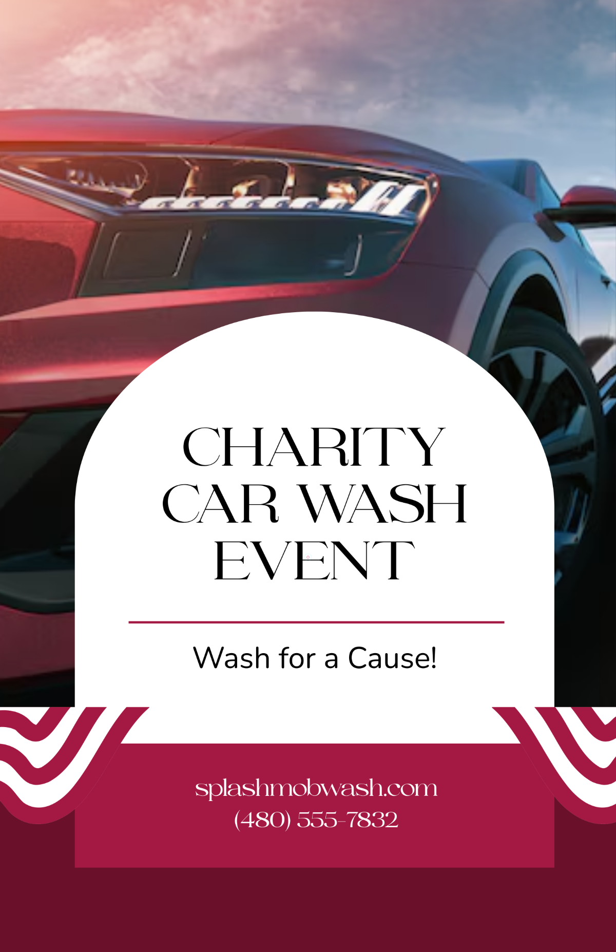 Free Charity Car Wash Poster Template