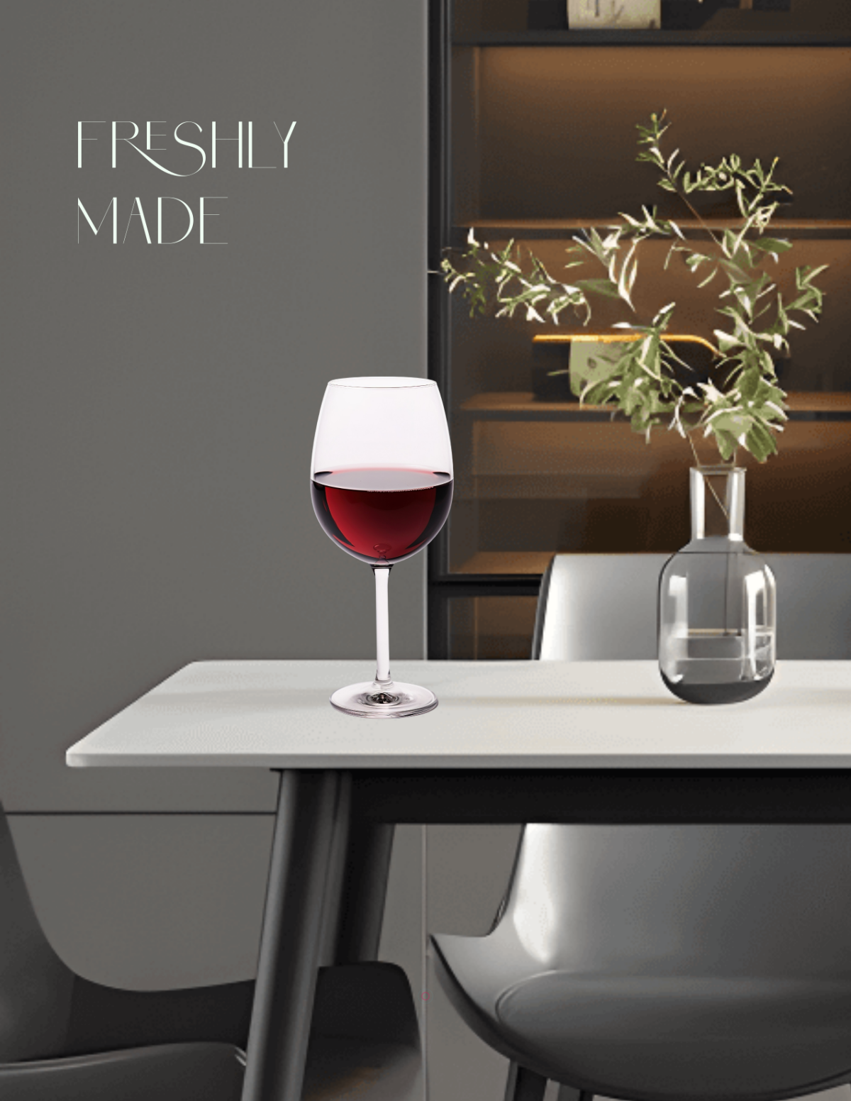 Free Blank Dining Table Interior Photo Template