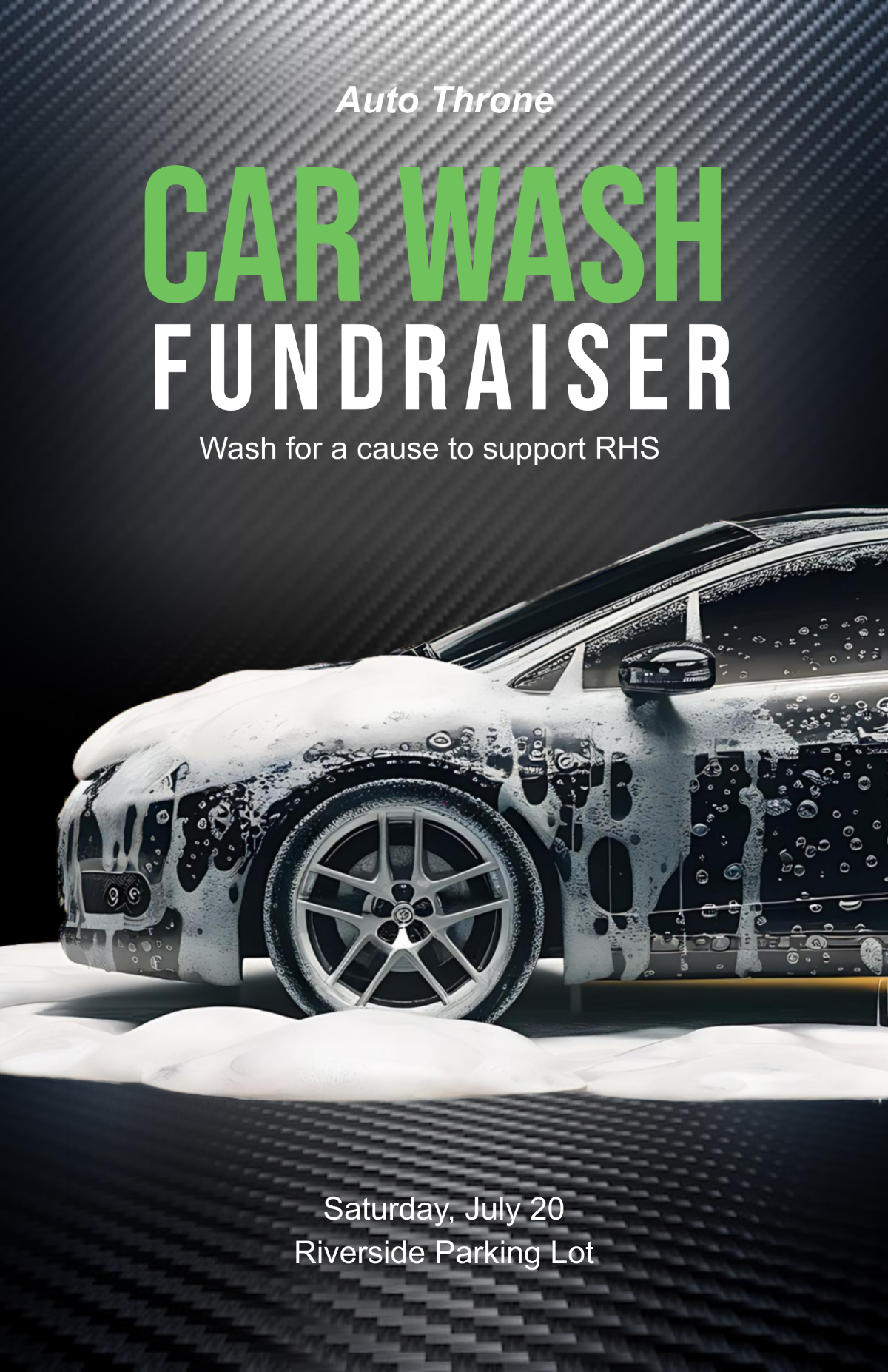 Free Car Wash Event Poster Template