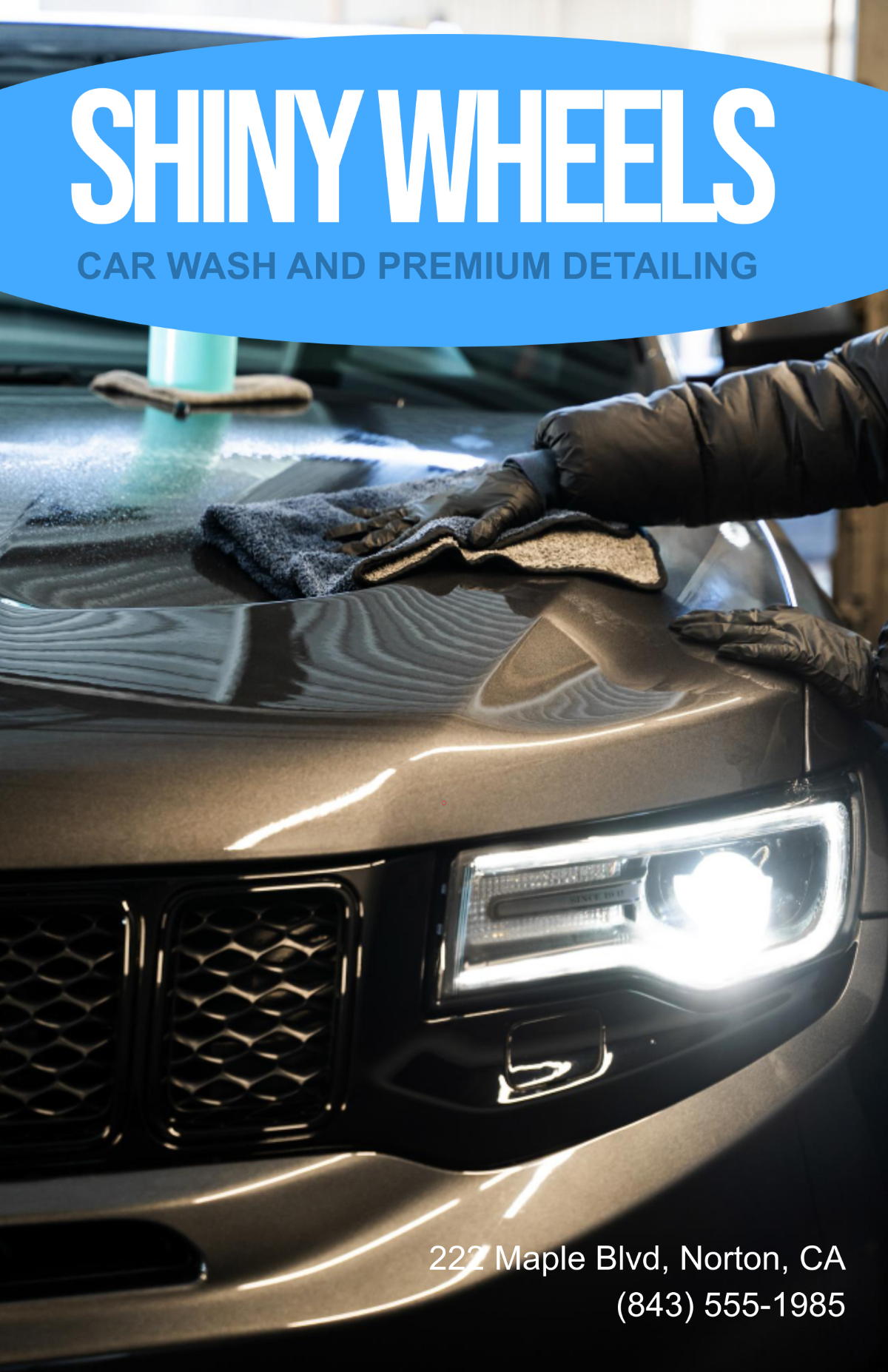 Free Photo Car Wash Poster Template
