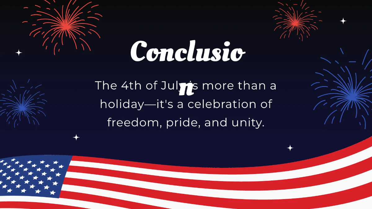Free 4th of July Presentation Template to Edit Online