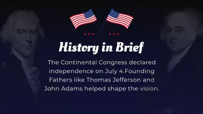 Free 4th of July Presentation Template to Edit Online