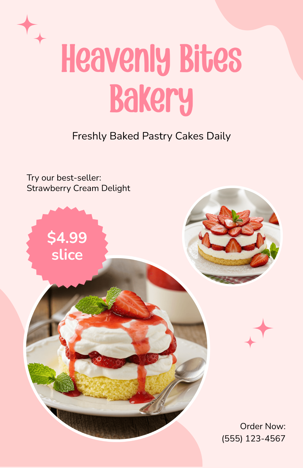 Free Pastry Cake Poster Template
