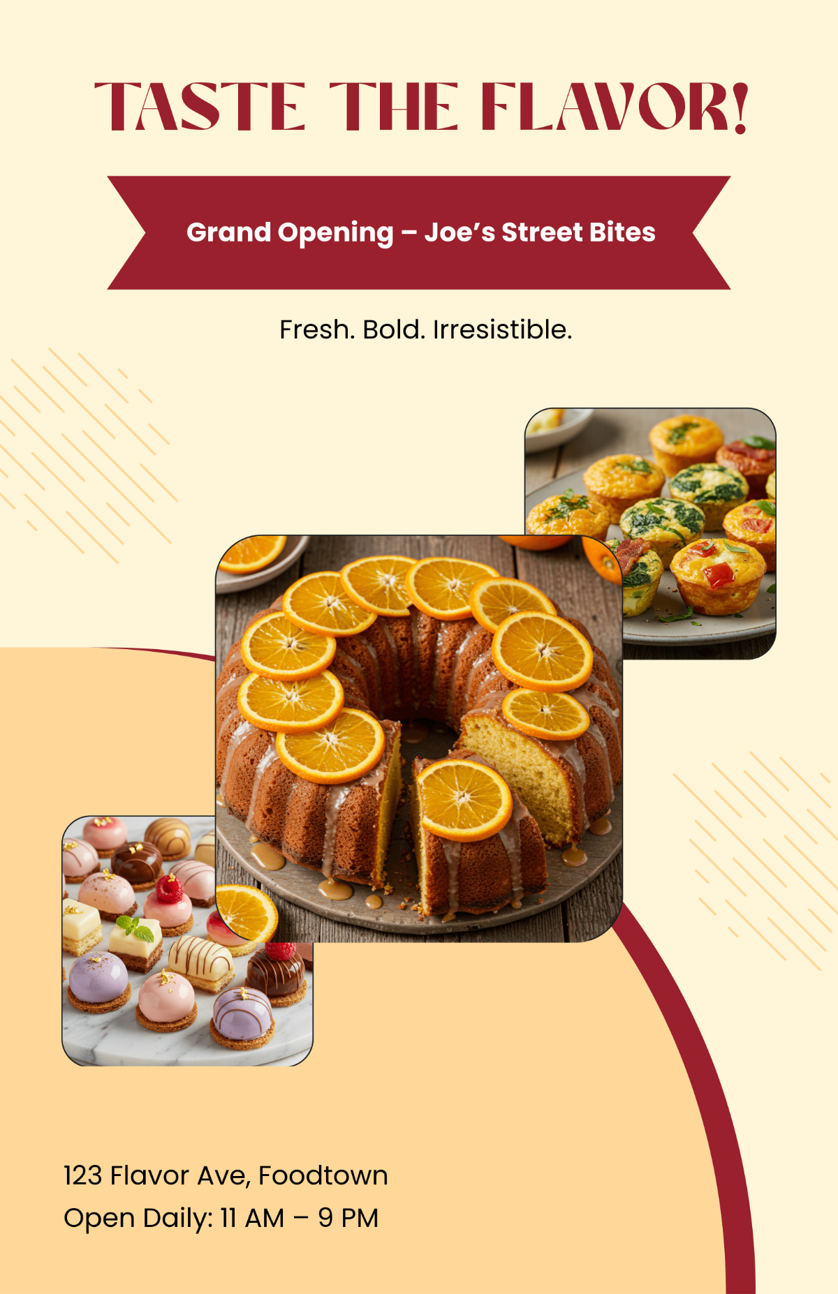 Free Food & Cake Poster Template