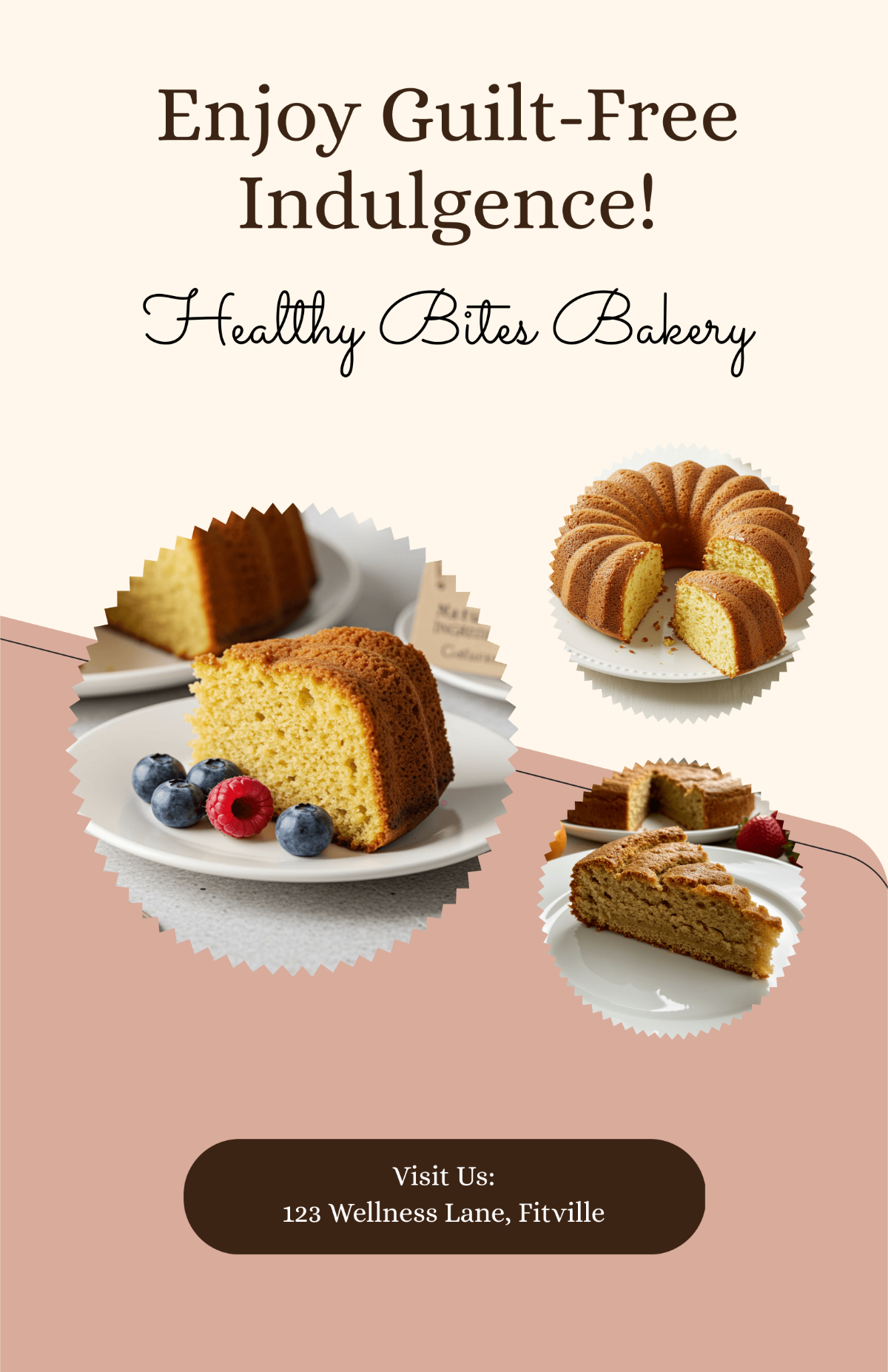Free Healthy Cake Poster Template