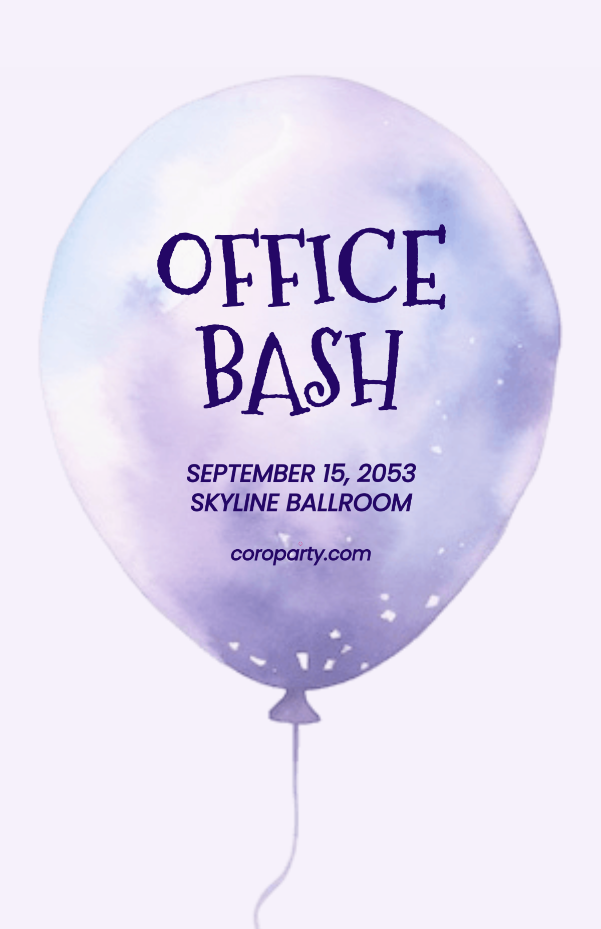 Free Professional Party Celebration Poster Template