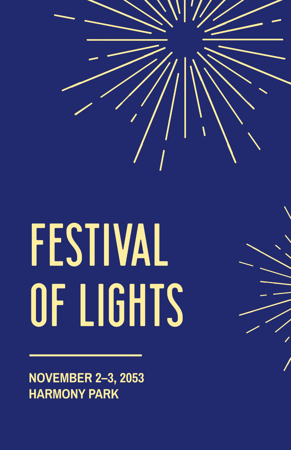 Free Festival Celebration Poster Background Template