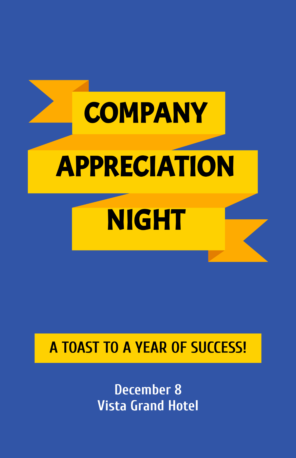 Free Modern Company Celebration Poster Template to Edit Online