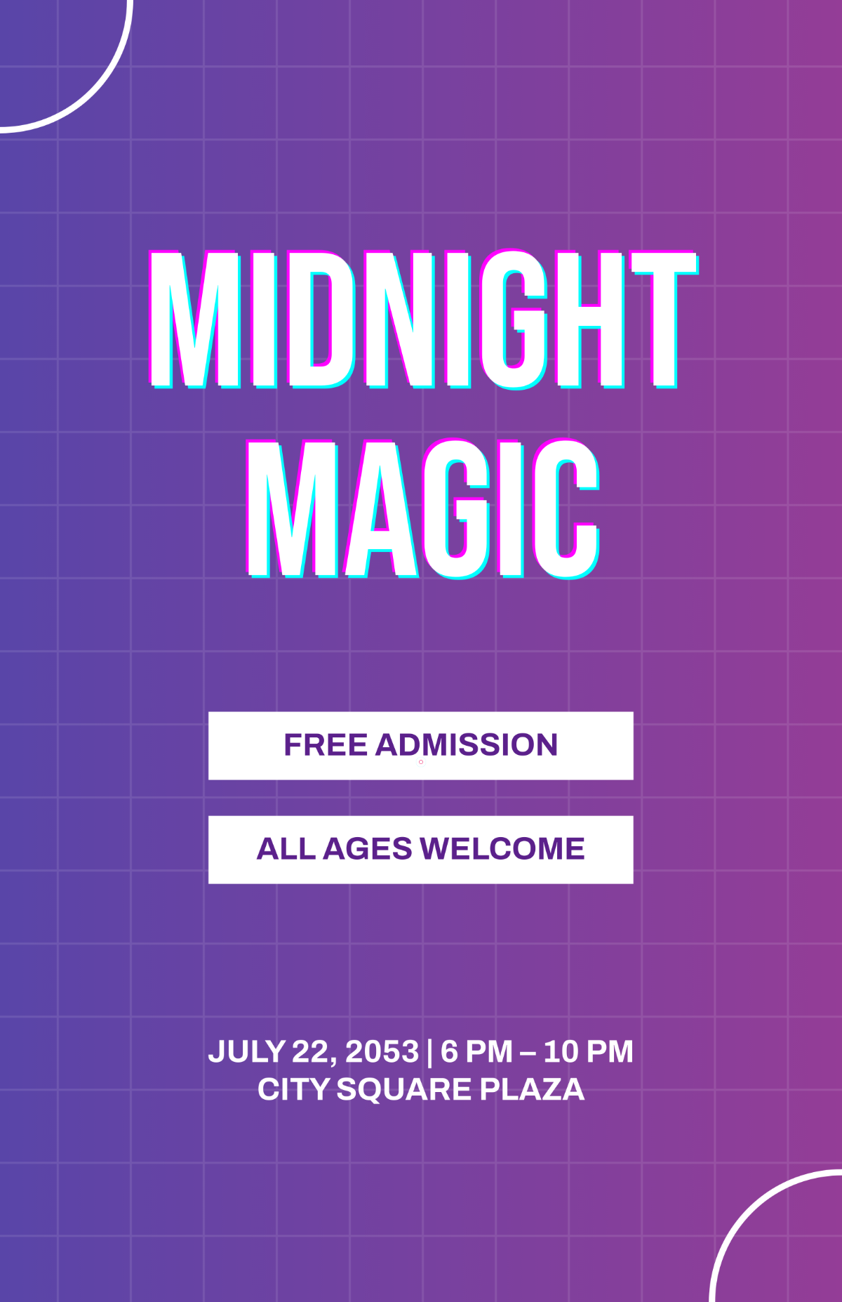 Free Colorful Celebration Event Poster Template