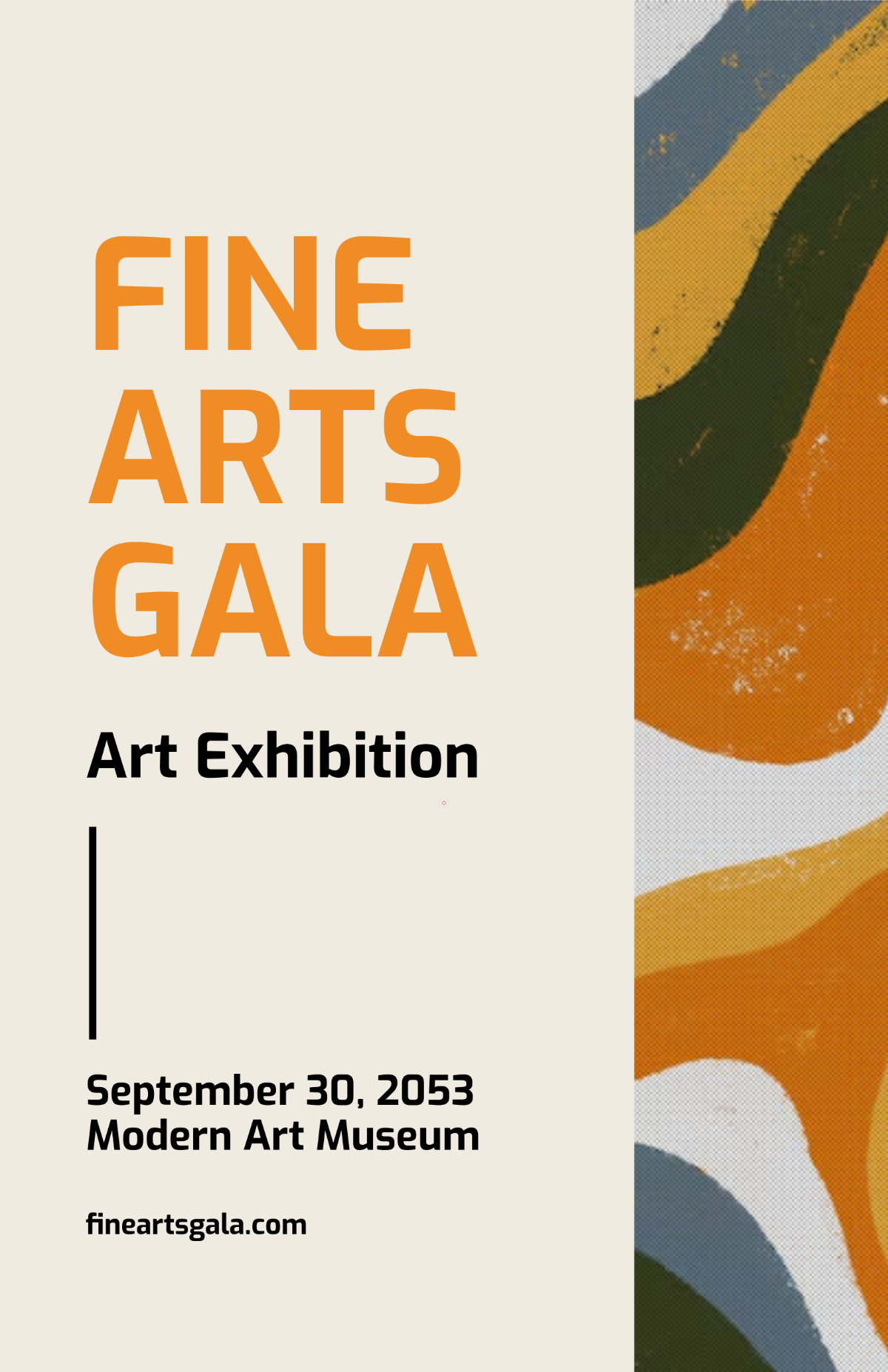 Free Fine Arts Celebration Poster Template