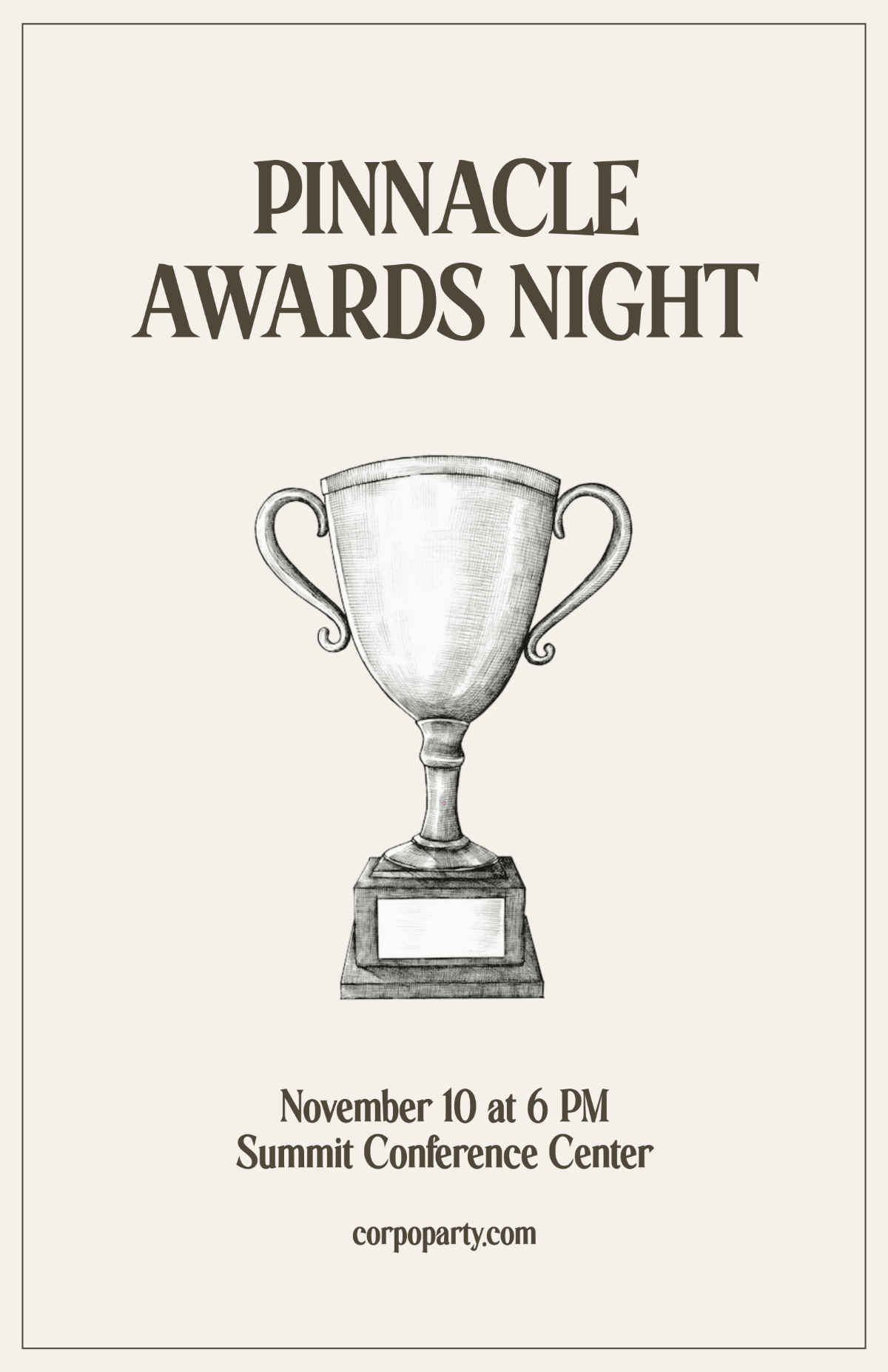Free Corporate Celebration Poster Template