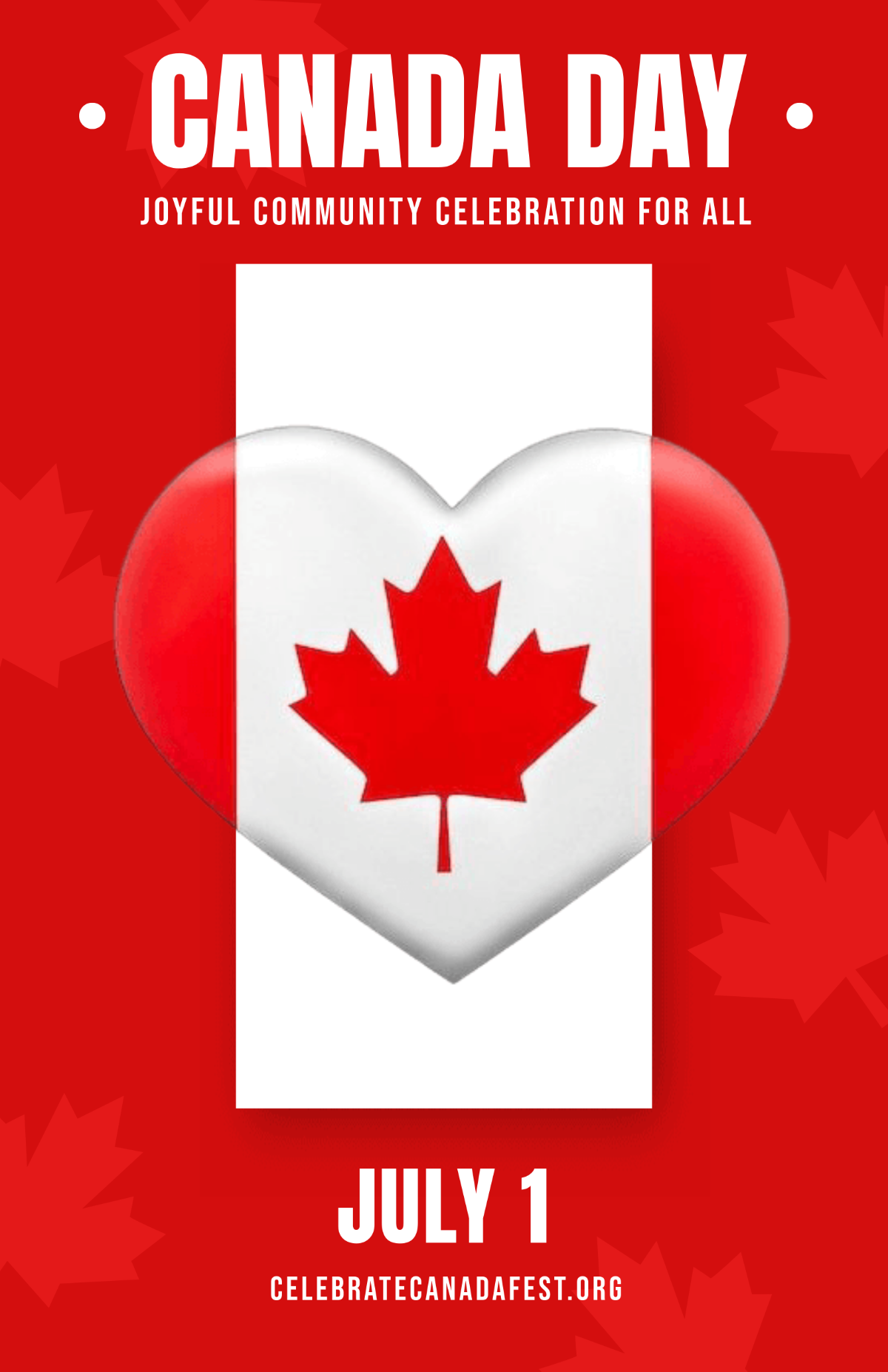 Free Canada Day Celebration Poster Template
