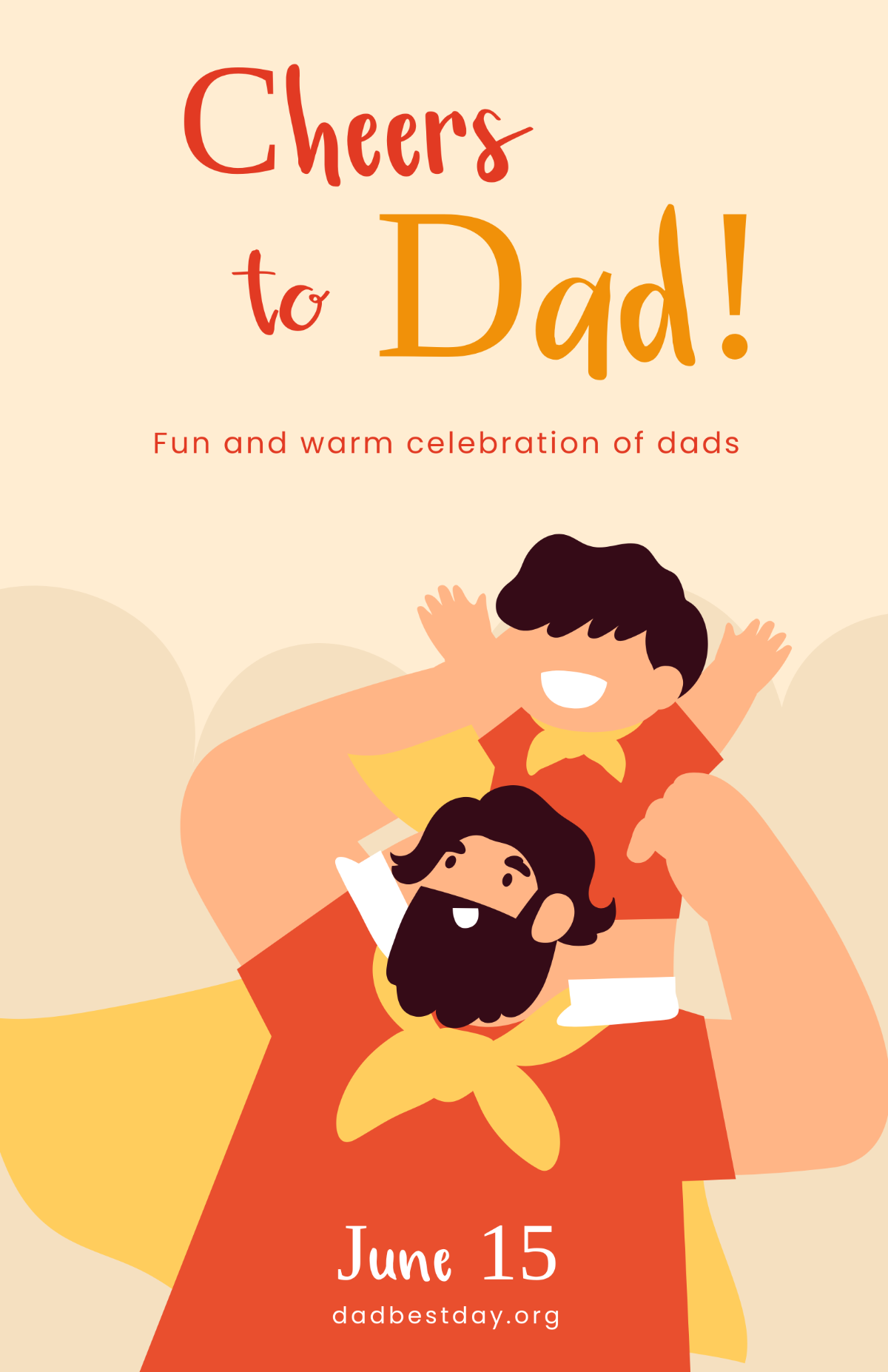 Free Father's Day Celebration Poster Template