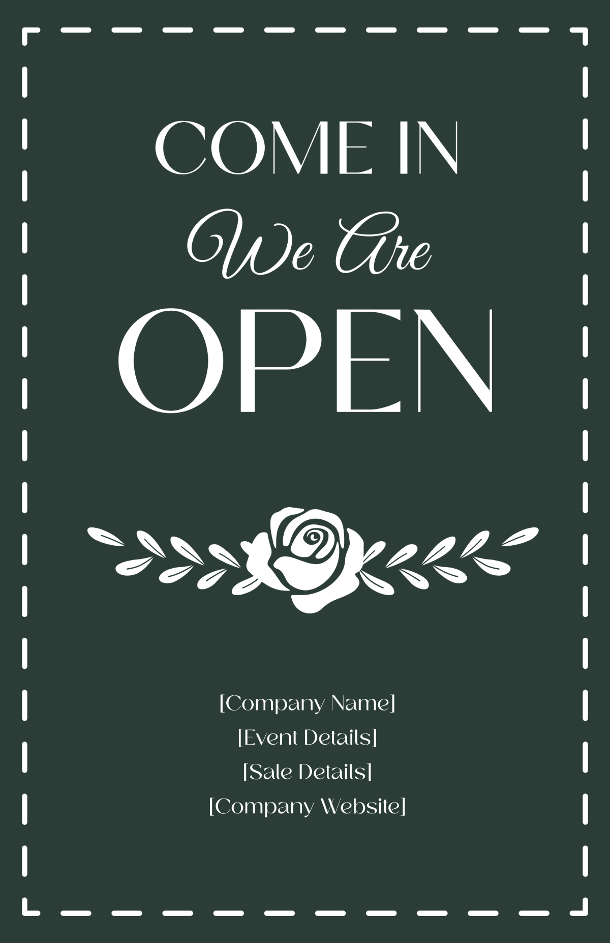 Free Blank Retail Chalkboard Poster Template