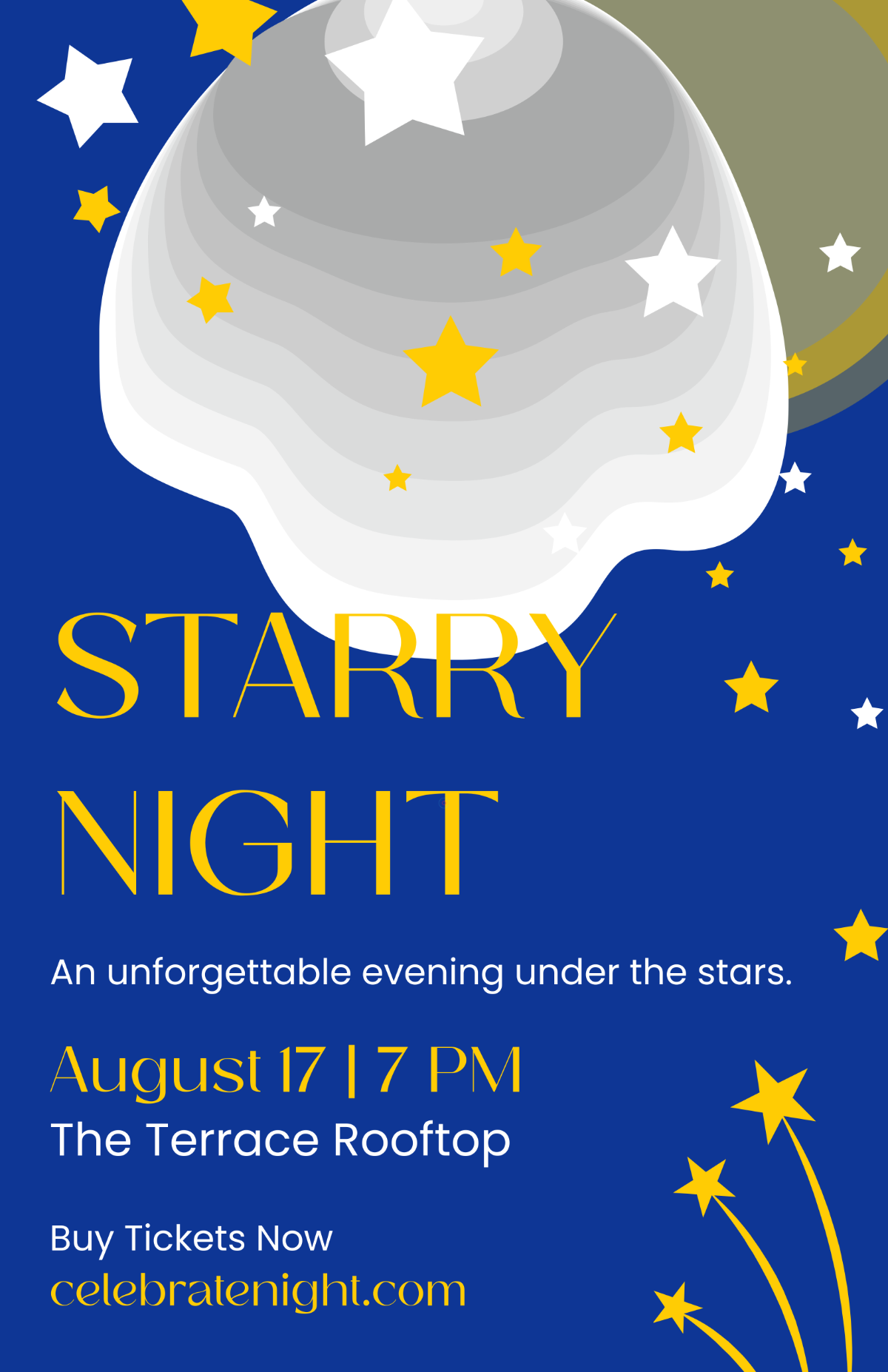 Free Creative Celebration Night Poster Template