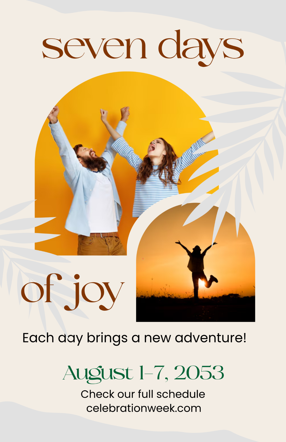 Free Aesthetic Celebration Week Poster Template