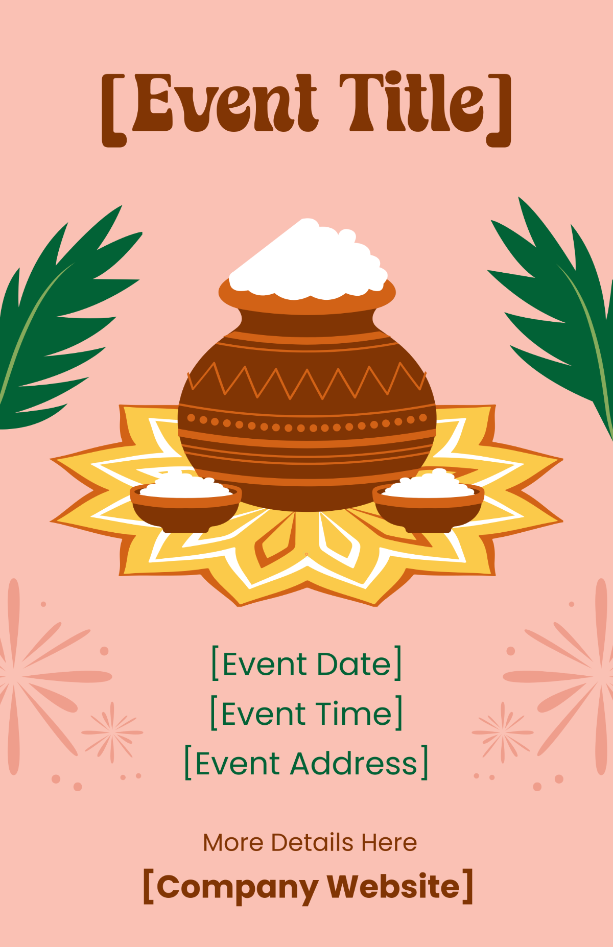 Free Blank Culture Celebration Poster Template