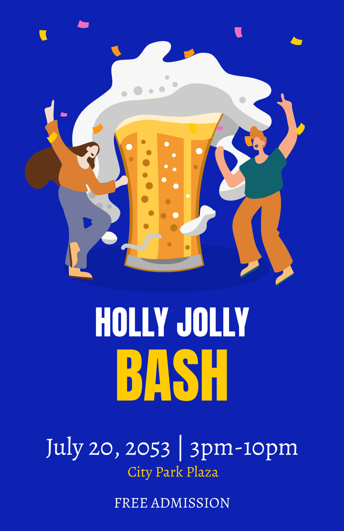 Free Celebration Poster Template