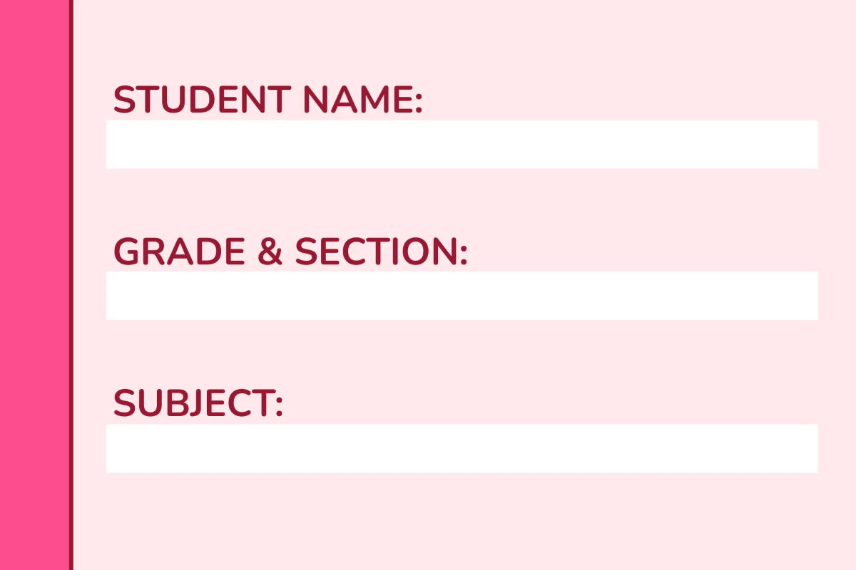 Free School Textbook Label Template to Edit Online
