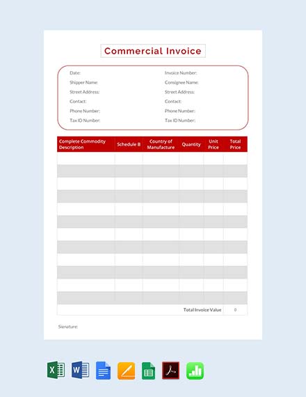 Excel Invoice Template Free Download For Mac