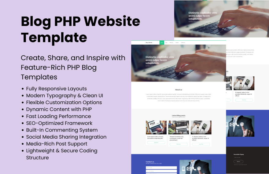 Free Blog PHP Website in PHP to Download