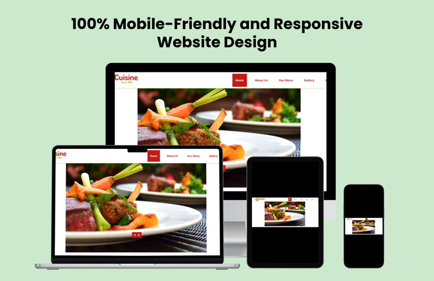 Free Restaurant PHP Website