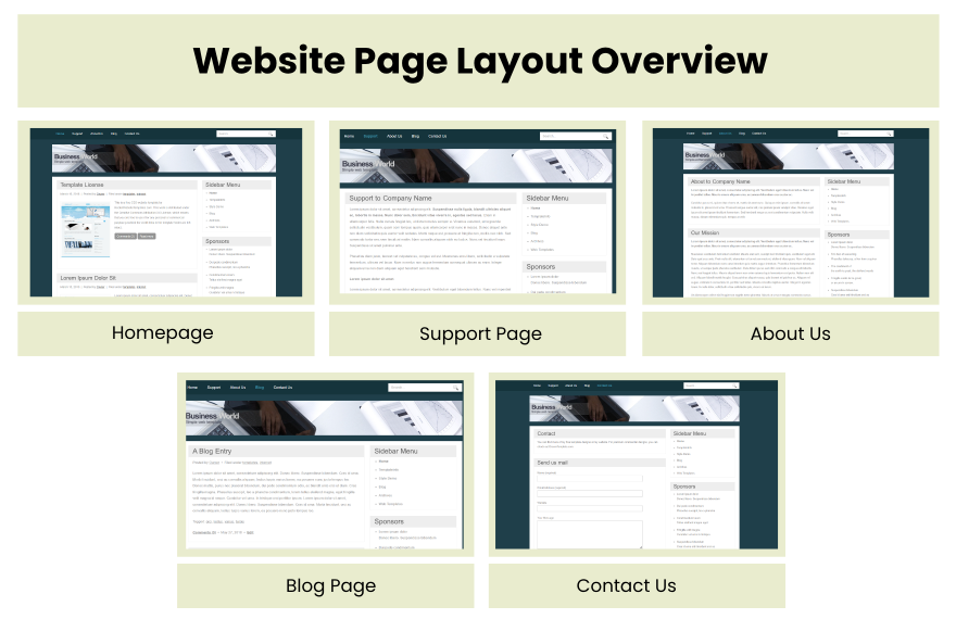 Free Business PHP Website