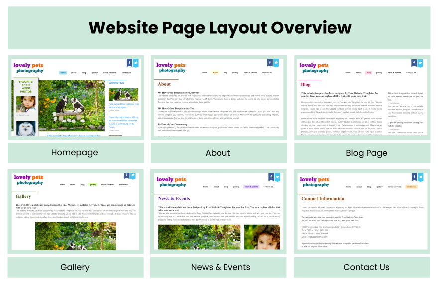 Free Photography PHP Website