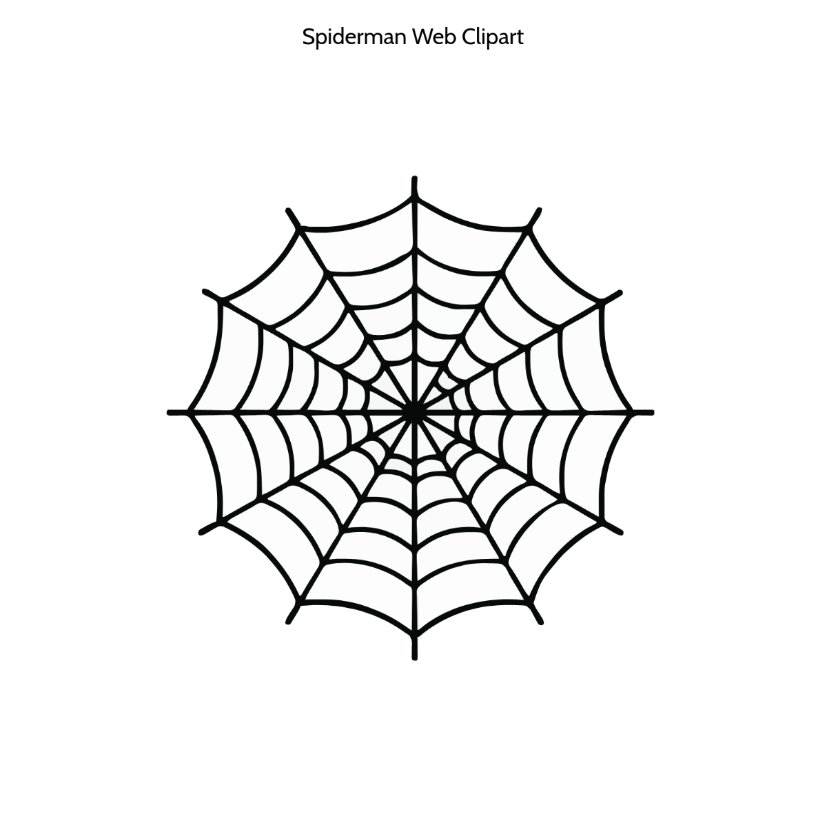 Free Spiderman Web Clipart Template