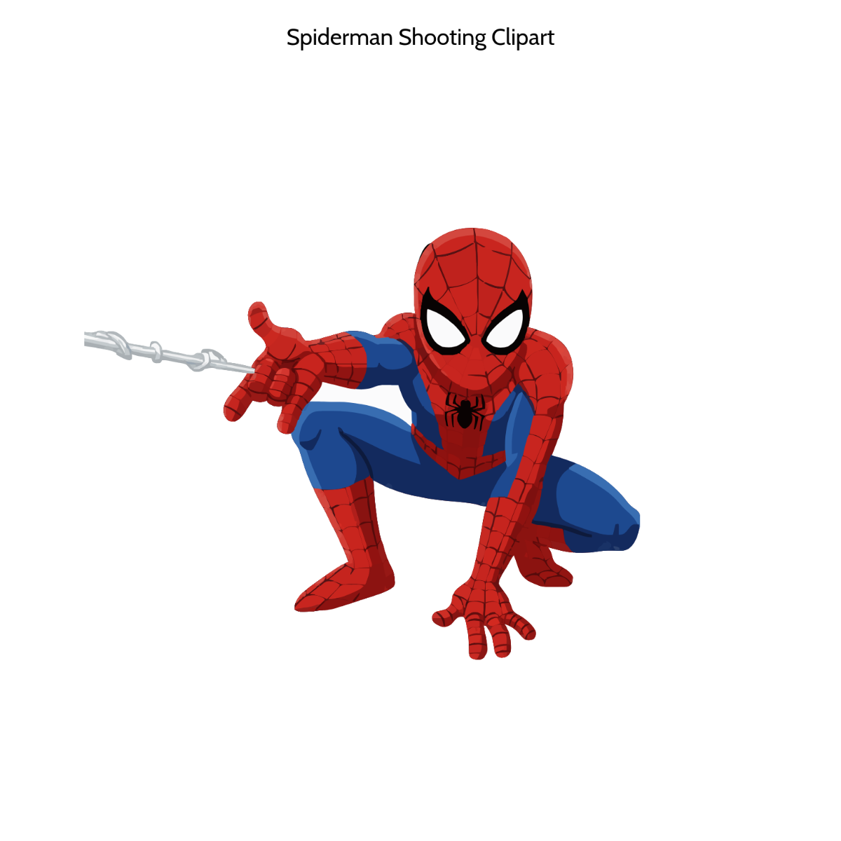 Free Spiderman Shooting Clipart Template