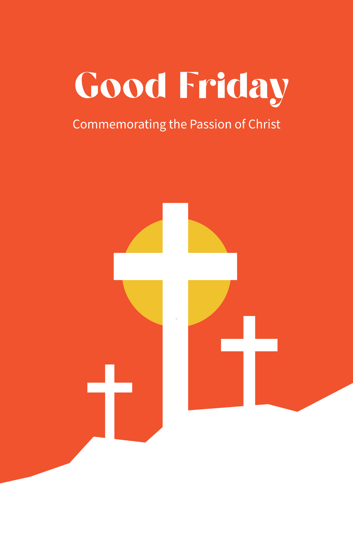 Free Good Friday Holy Week Poster Template to Edit Online