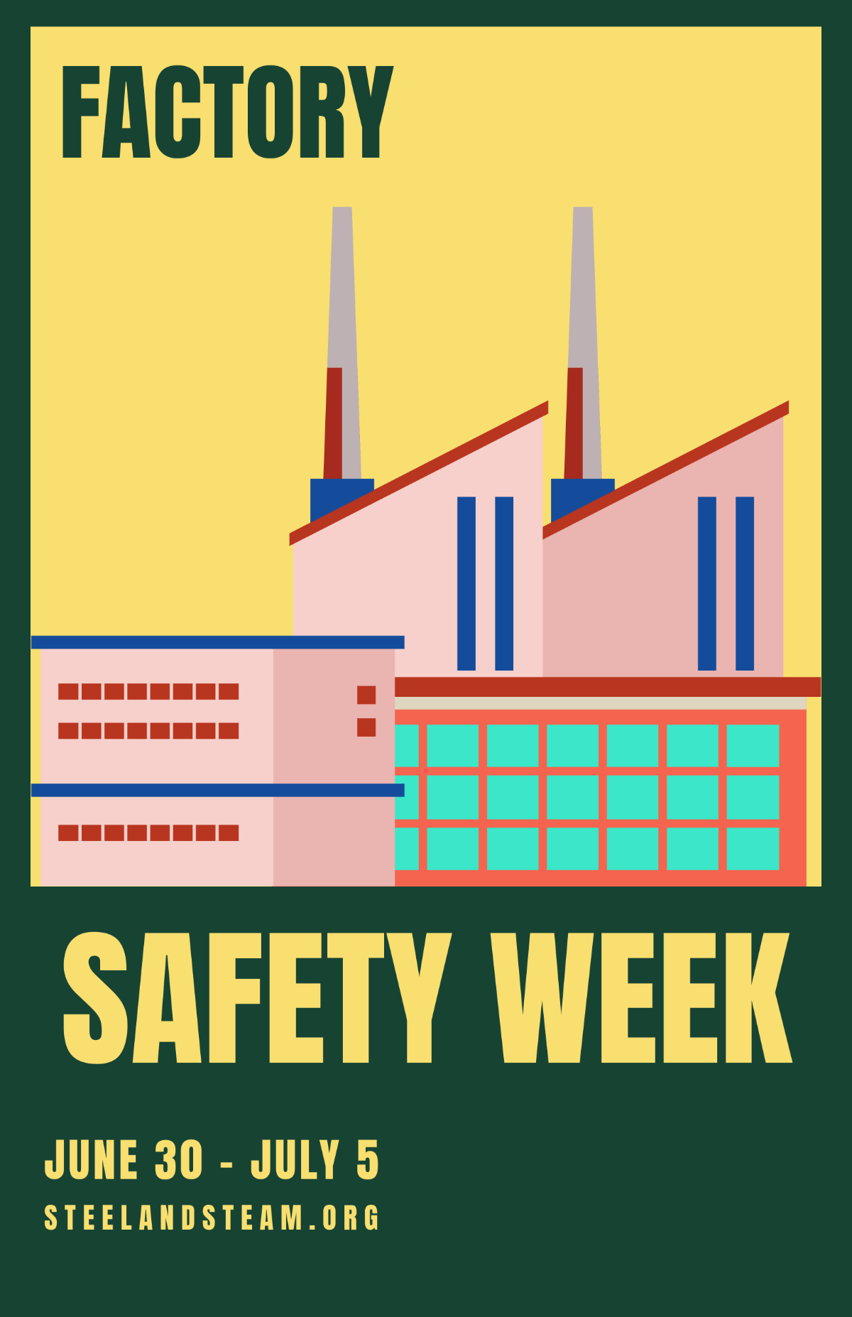 Free Industrial Factory Chalkboard Poster Template
