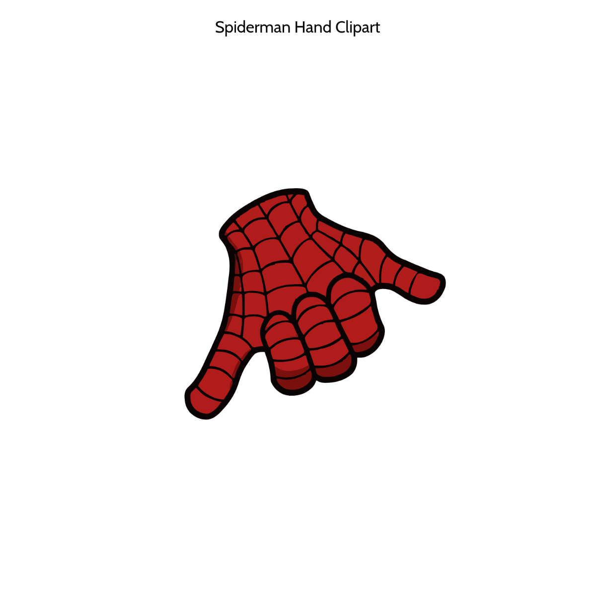Free Spiderman Hand Clipart Template
