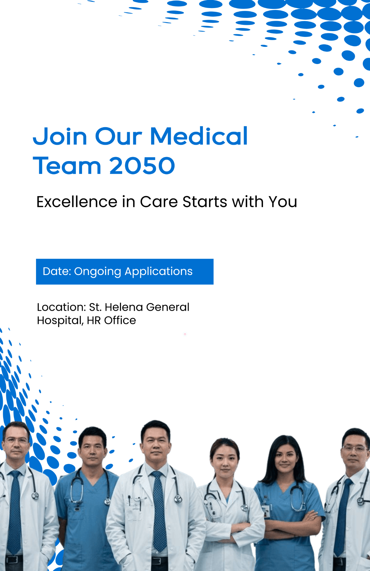 Free Medical Recruitment Poster Template