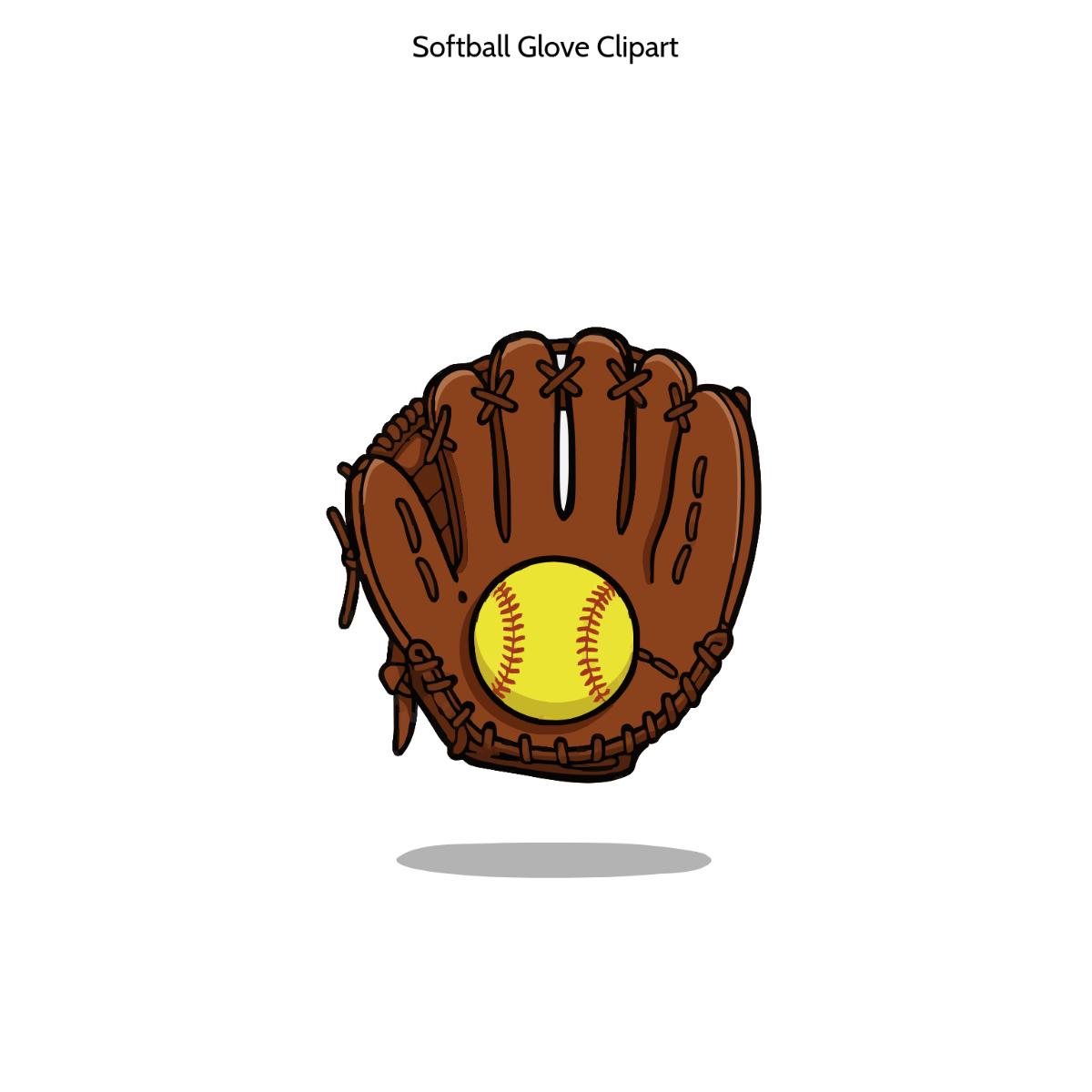 Softball Glove Clipart