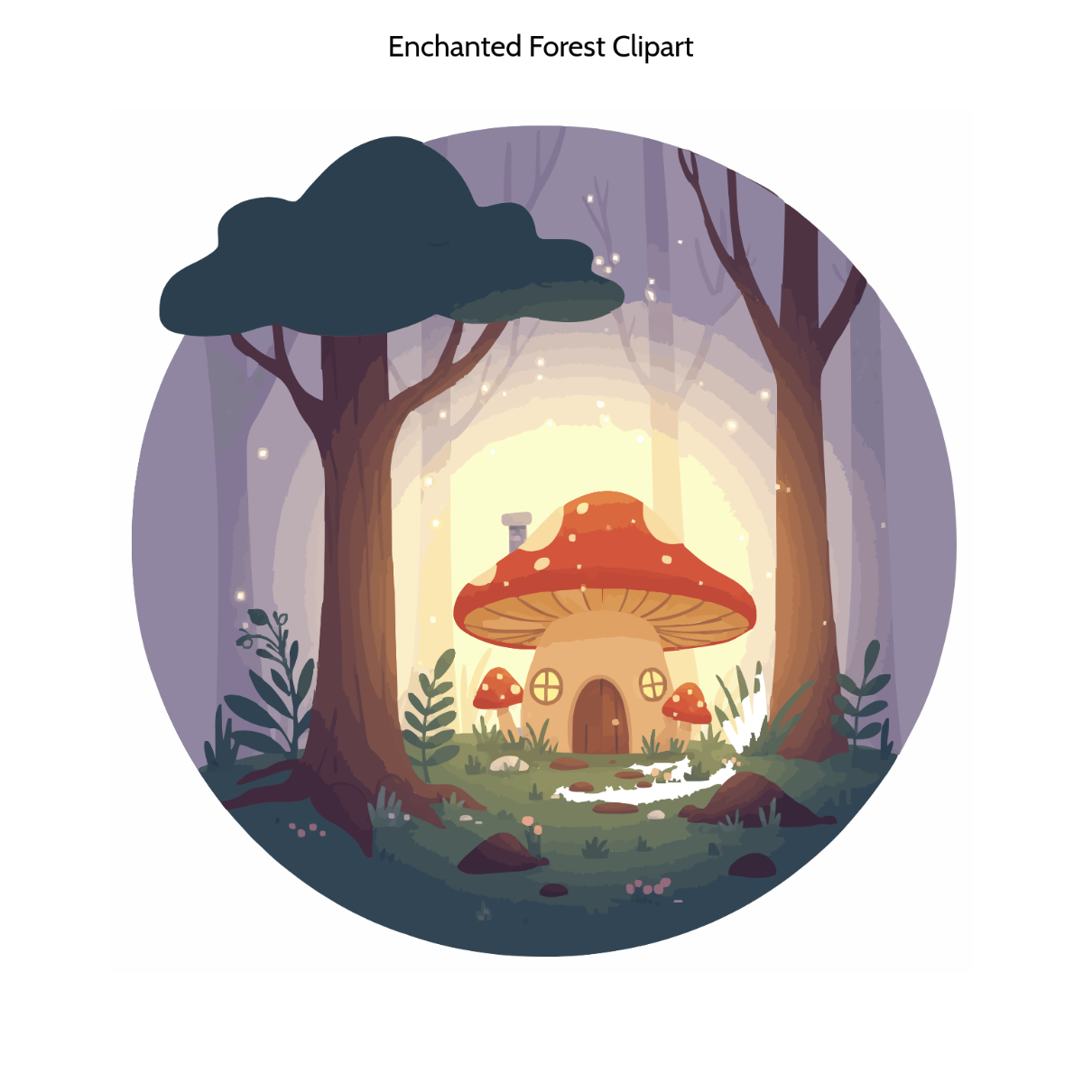 Free Enchanted Forest Clipart Template