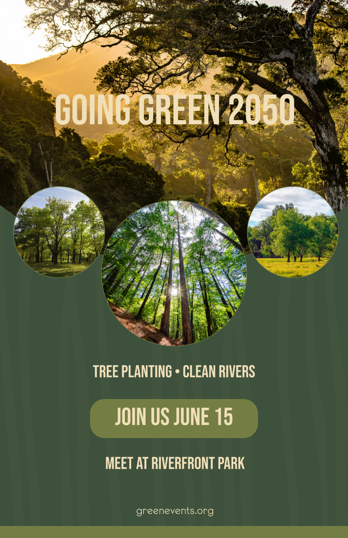 Free Green Event Photo Poster Template