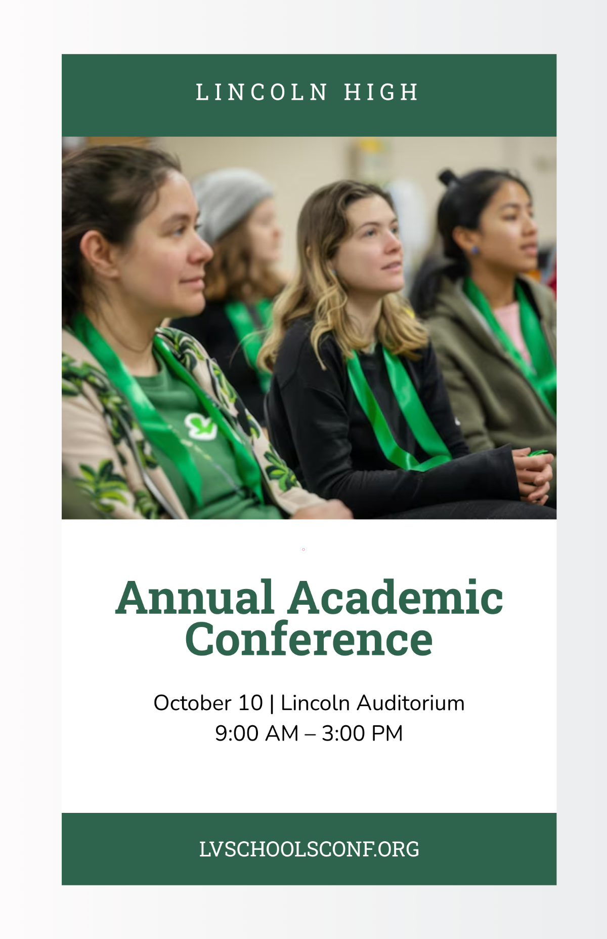 Free Aesthetic School Conference Poster Template