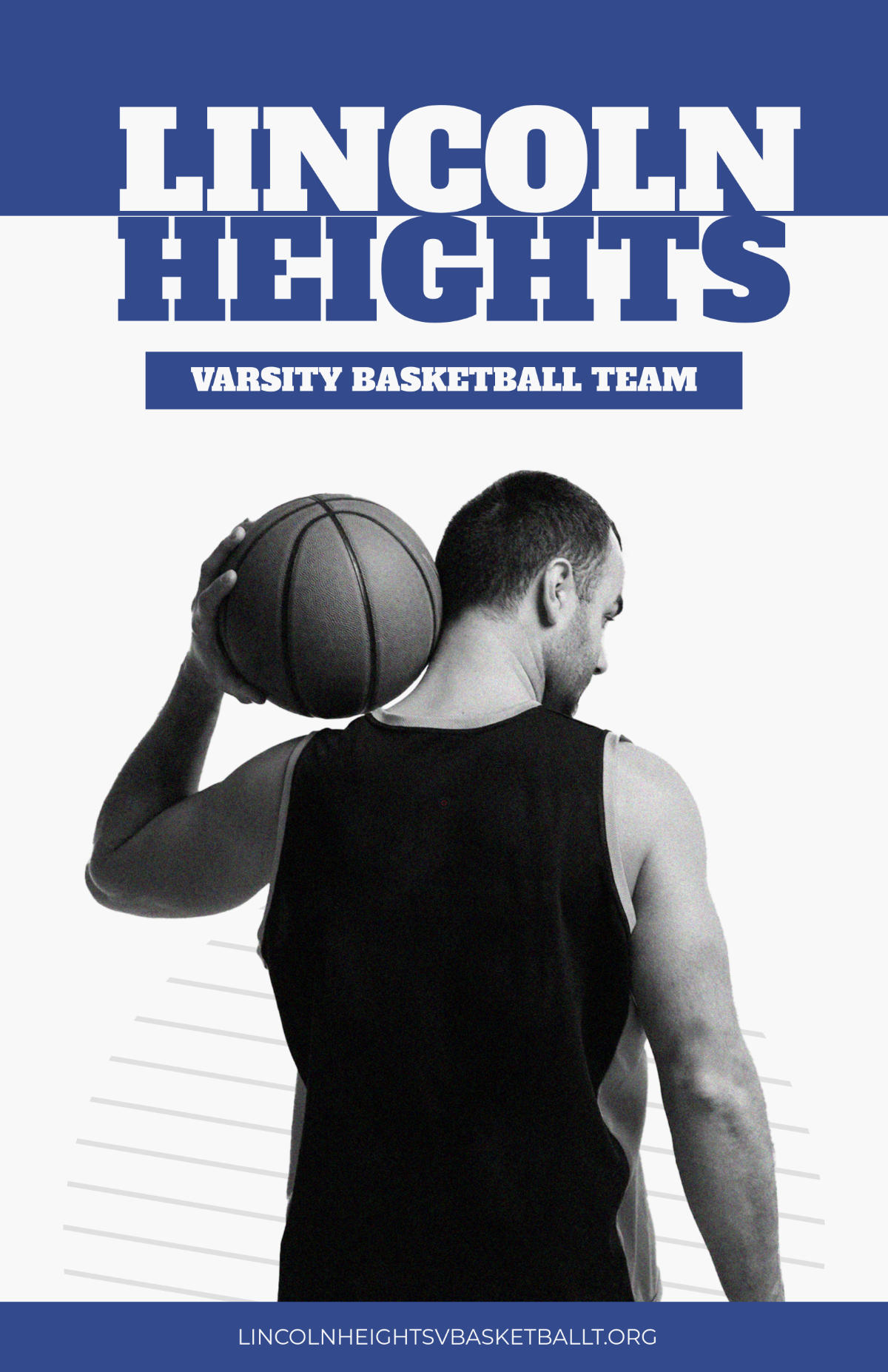 Free Basketball Varsity Poster Template
