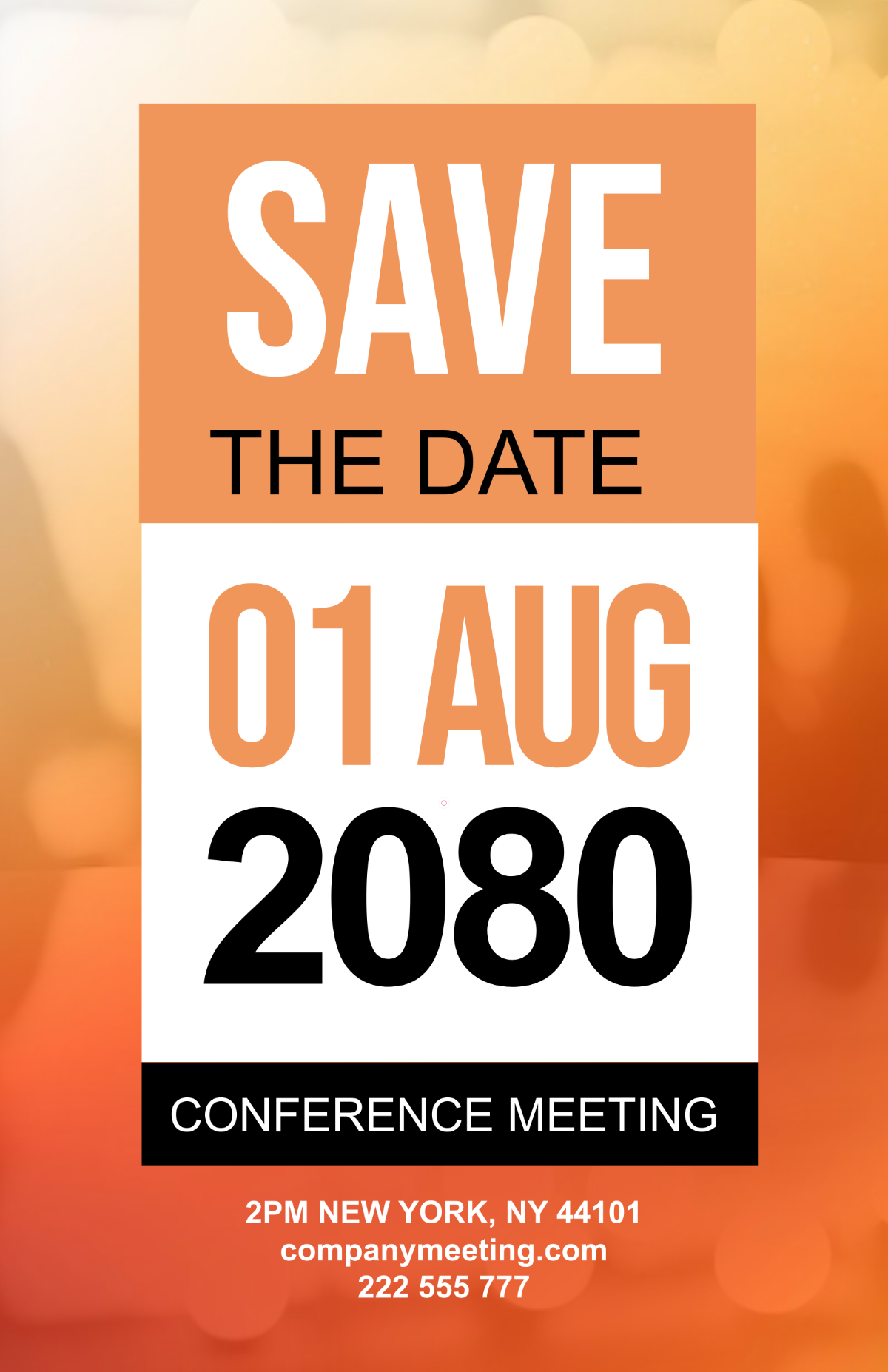 Free Save the Date Conference Poster Template