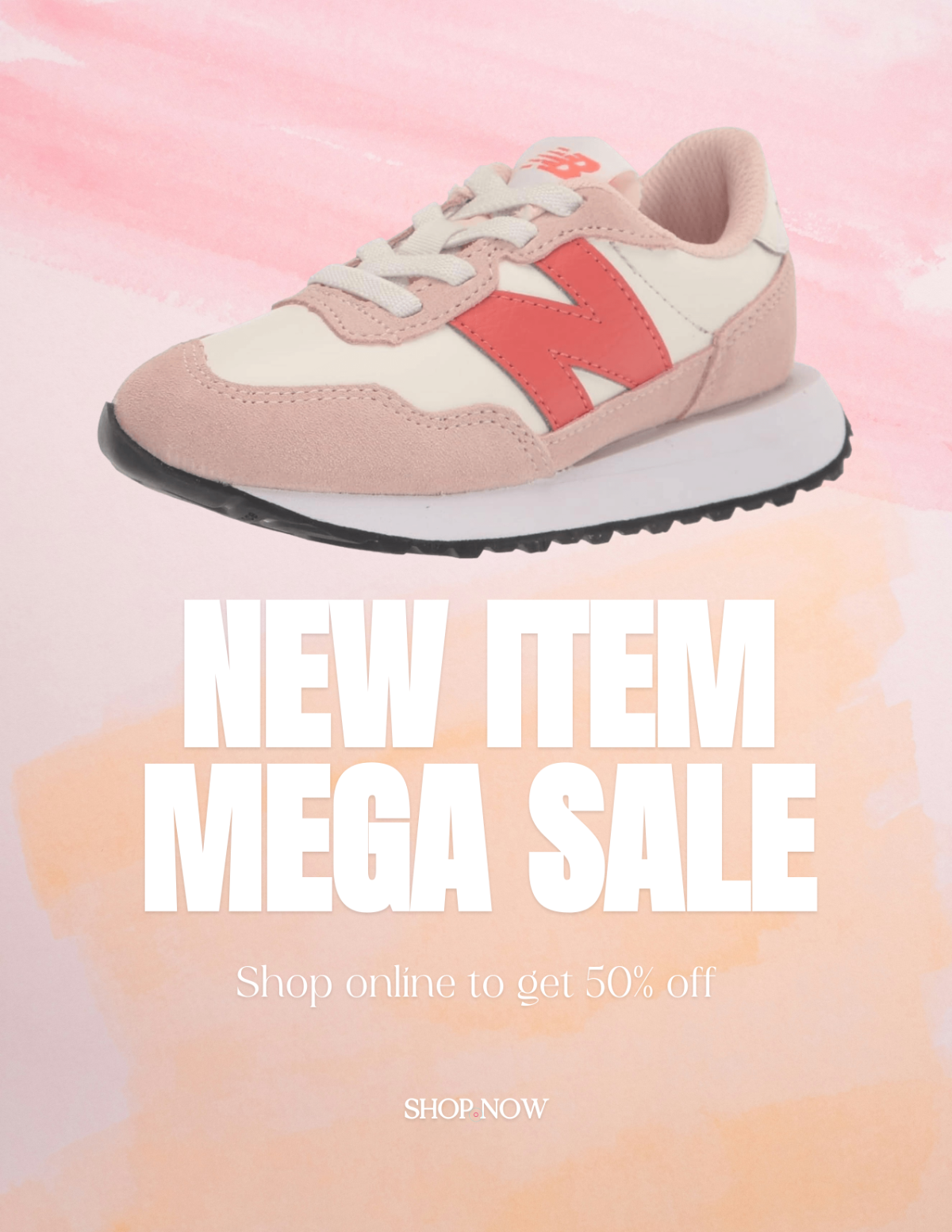 Free Aesthetic Pastel Shoe Photo Template