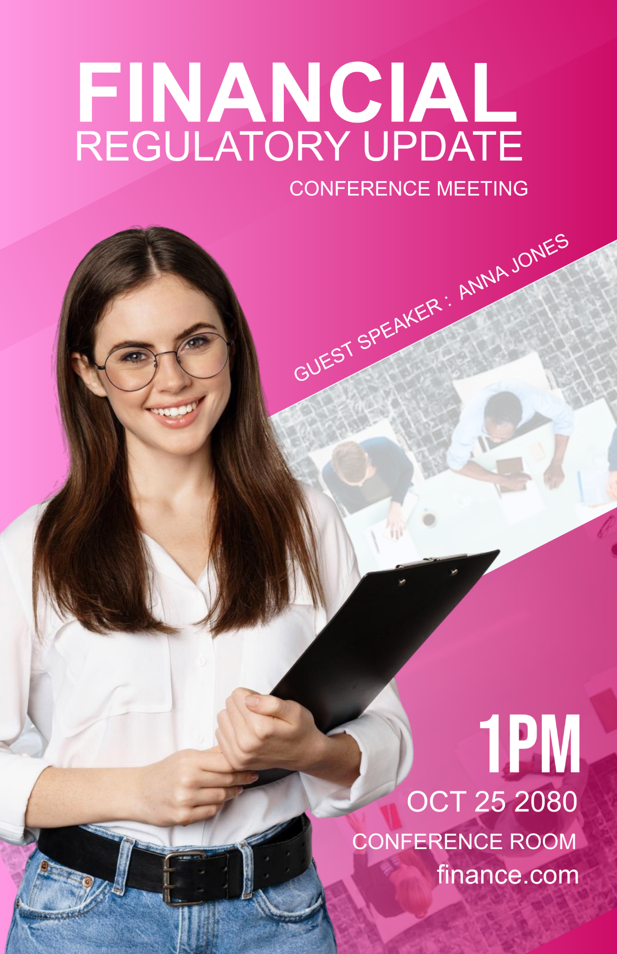 Free Financial Regulatory Update Conference Poster Template