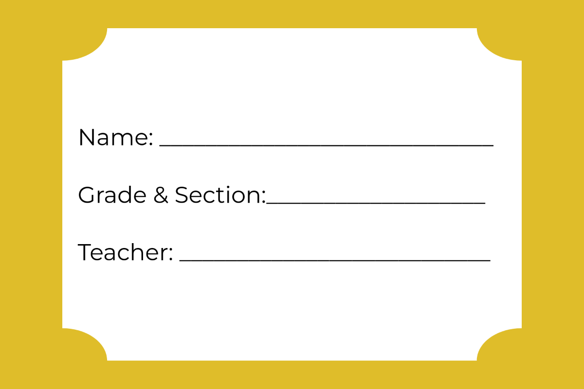Free School Label for Preschool Template