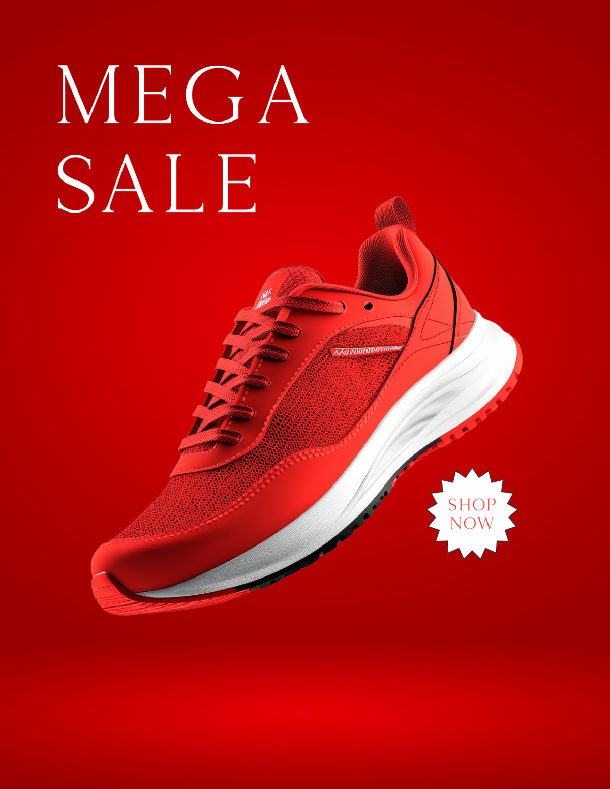 Free Red Shoe Photo Template