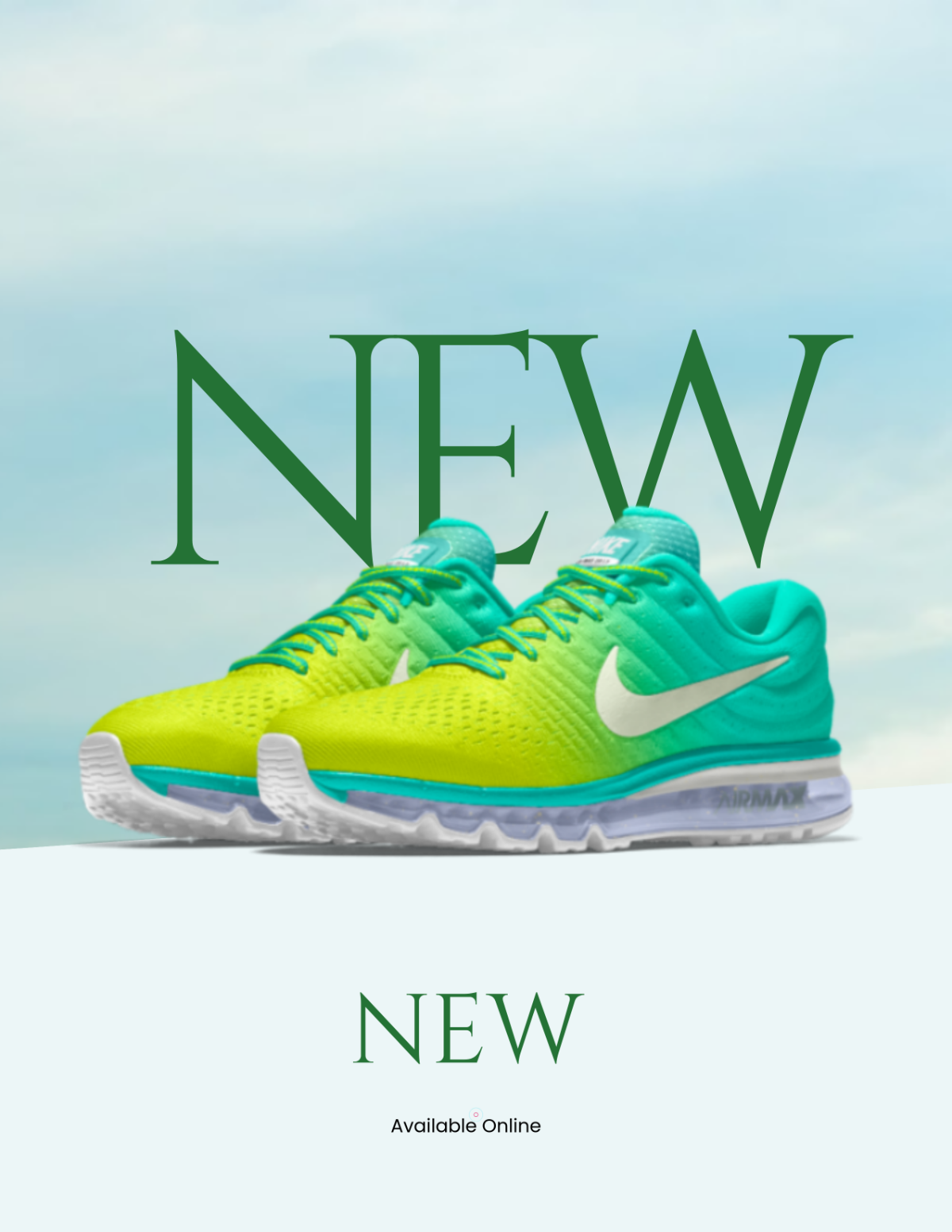 Free Creative Neon Shoe Photo Template