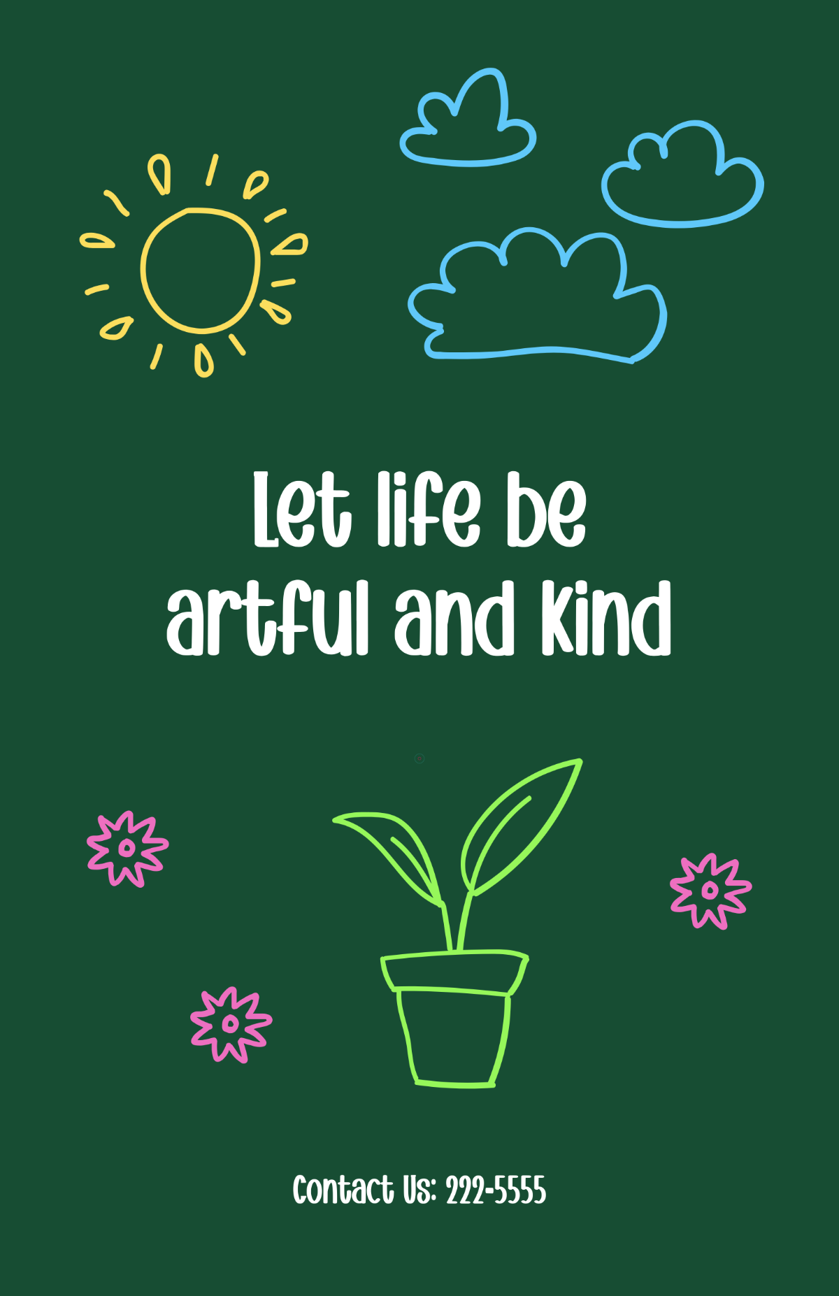 Free Chalkboard Poster Template