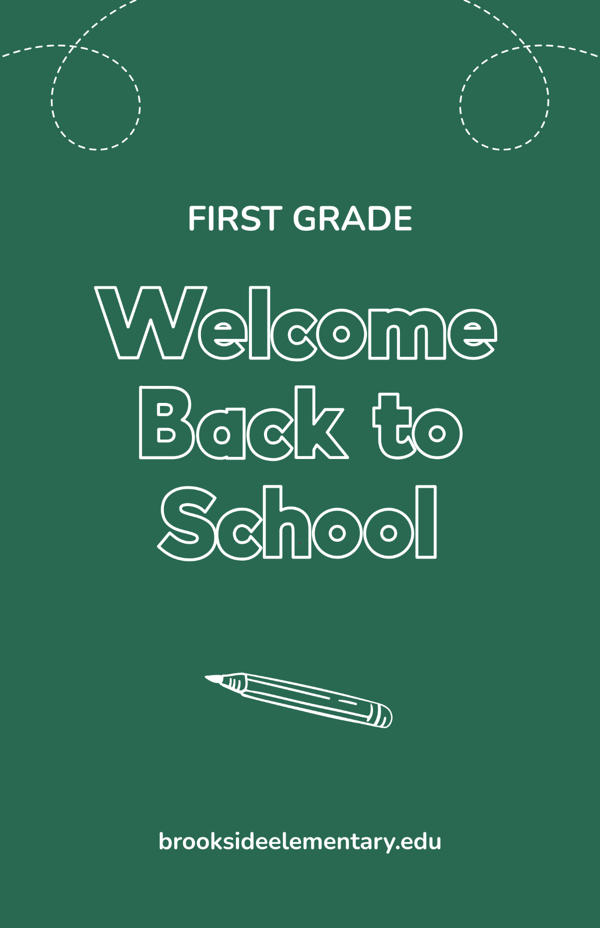 Free School Chalkboard Poster Template