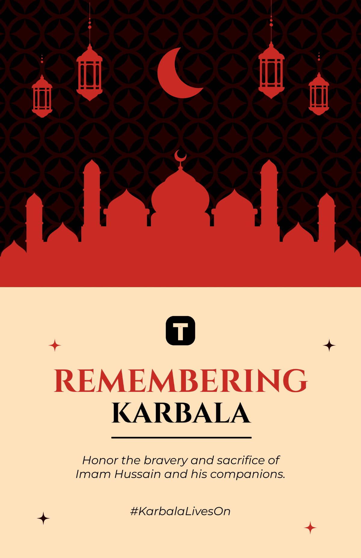 Free Muharram Karbala Poster Template